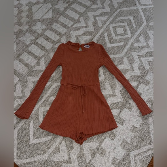 Urban outfitters long sleeve romper orange - Picture 4 of 4